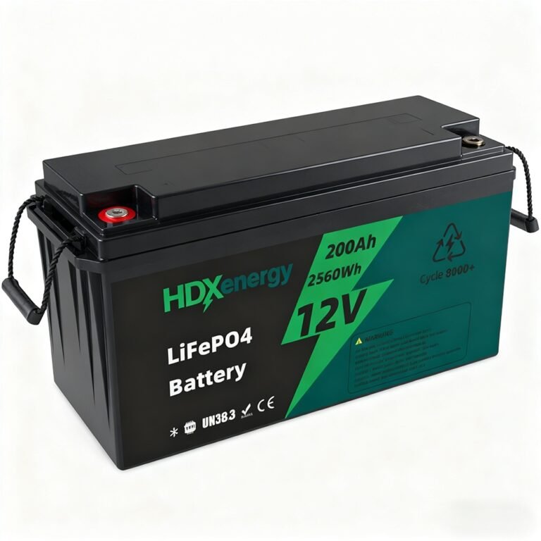 Batería LiFePO4 de 12 V y 200 Ah, 2000 ciclos