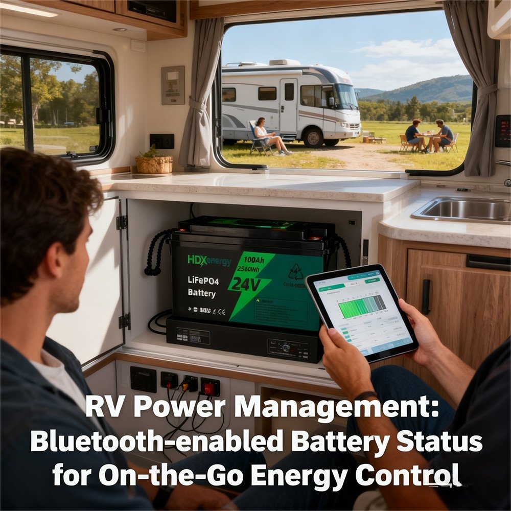RV Power Management: Bluetooth-enabled Battery Status for On-the-Go Energy Control