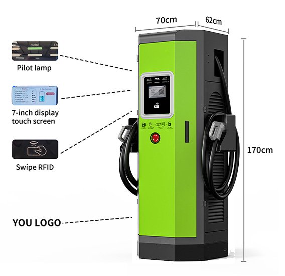 NACS Series CCS1 EV Charging Station size